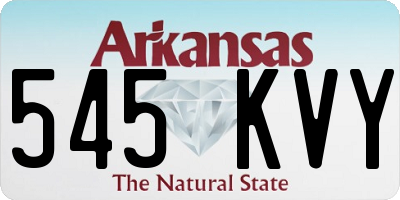 AR license plate 545KVY