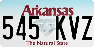AR license plate 545KVZ