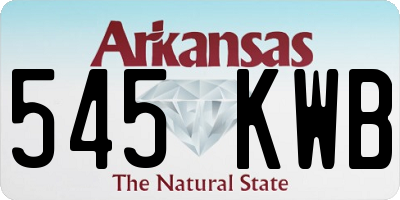 AR license plate 545KWB