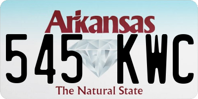 AR license plate 545KWC