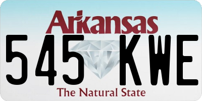 AR license plate 545KWE