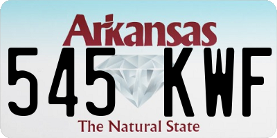 AR license plate 545KWF