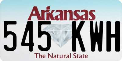 AR license plate 545KWH