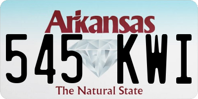 AR license plate 545KWI