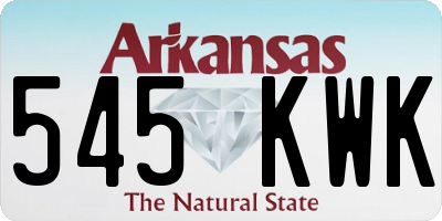 AR license plate 545KWK