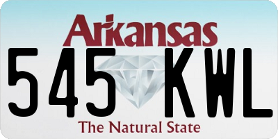 AR license plate 545KWL