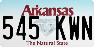 AR license plate 545KWN