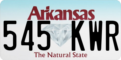 AR license plate 545KWR