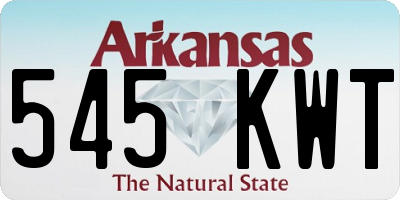 AR license plate 545KWT