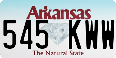 AR license plate 545KWW