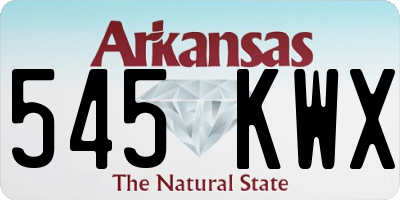 AR license plate 545KWX