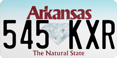 AR license plate 545KXR