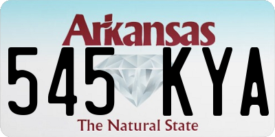 AR license plate 545KYA