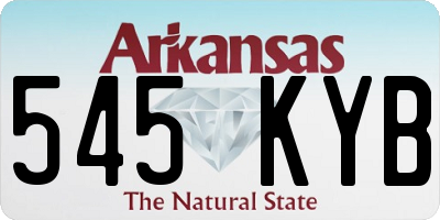 AR license plate 545KYB