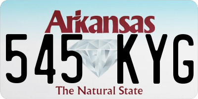 AR license plate 545KYG