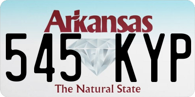 AR license plate 545KYP