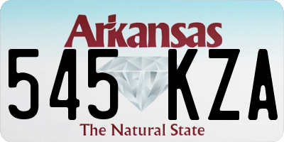 AR license plate 545KZA