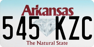 AR license plate 545KZC