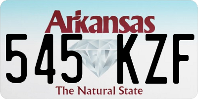 AR license plate 545KZF