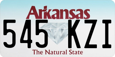 AR license plate 545KZI