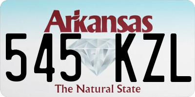 AR license plate 545KZL