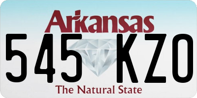 AR license plate 545KZO