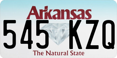 AR license plate 545KZQ