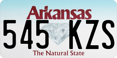 AR license plate 545KZS