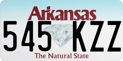 AR license plate 545KZZ