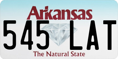 AR license plate 545LAT