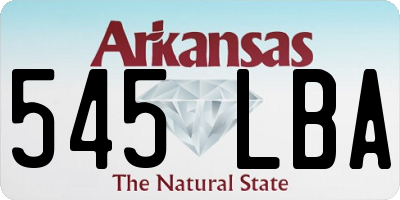 AR license plate 545LBA