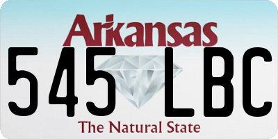 AR license plate 545LBC