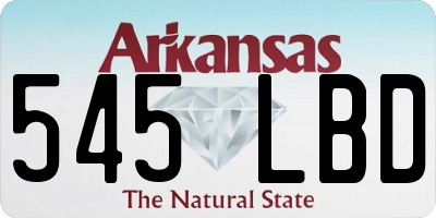 AR license plate 545LBD