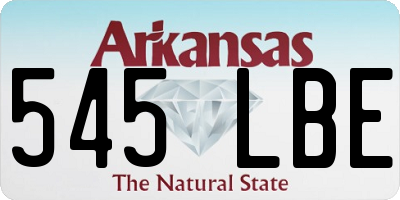 AR license plate 545LBE