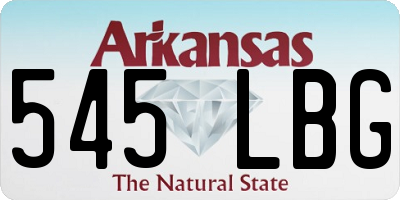 AR license plate 545LBG