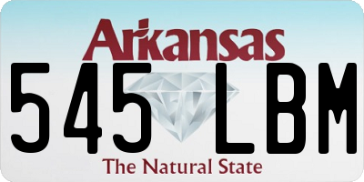AR license plate 545LBM