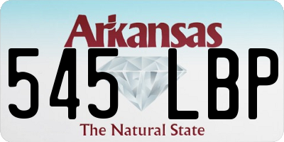 AR license plate 545LBP