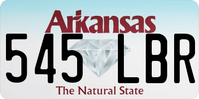 AR license plate 545LBR