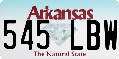 AR license plate 545LBW