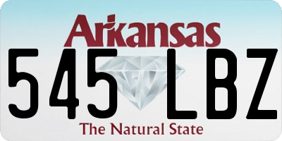 AR license plate 545LBZ