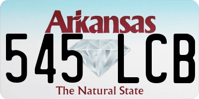 AR license plate 545LCB