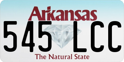 AR license plate 545LCC