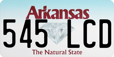 AR license plate 545LCD