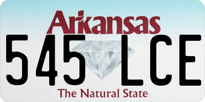 AR license plate 545LCE