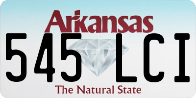 AR license plate 545LCI
