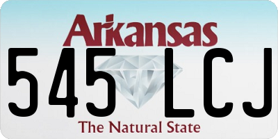 AR license plate 545LCJ