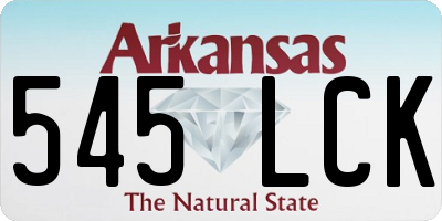 AR license plate 545LCK