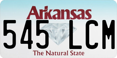 AR license plate 545LCM