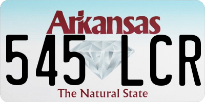 AR license plate 545LCR