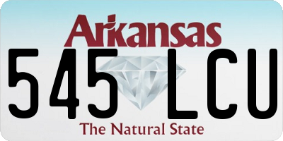 AR license plate 545LCU